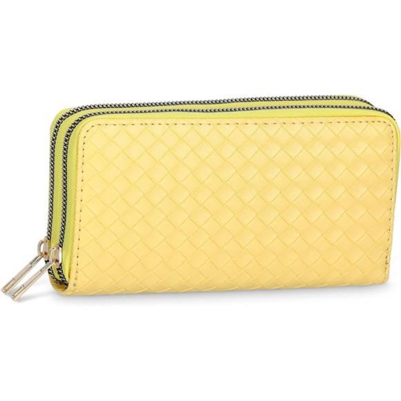 Wristlet Wallets For Women Wallet DOUBLE ZIPPER - Picture 6 of 7